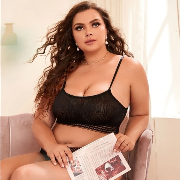 New 2XL Plus Size Matching Bra & Panties Lingerie Set - Picture 2 of 4
